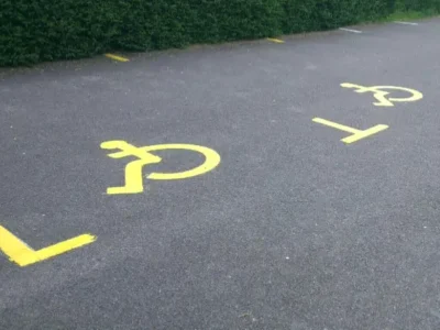 Line markin disabled parking Wolverhampton