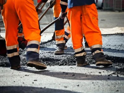 Road surface tarmacadam Cannock