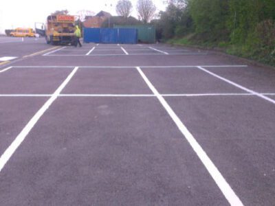 Wolverhampton car park line markings
